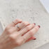 N°7 K18arm classy combination ring 0.3ct
